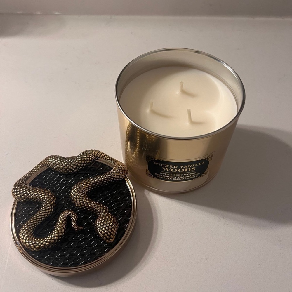 Bath and Body Works Wicked Vanilla Woods 3-Wick Candle